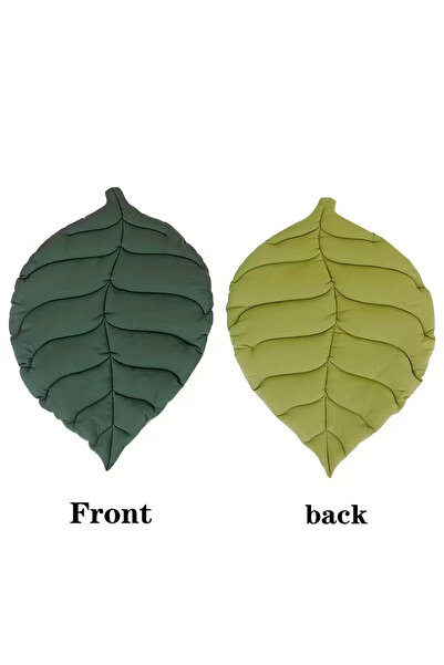 Choice1 Green-1PC Leaf Shaped Pet Bed Reversible Soft Washable Non Slip Cushi...