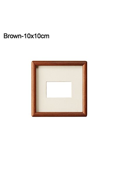 Choice A-10x10cm New 6/7/8 Inch Black Walnut Photo Frame Real Wooden Simple M...