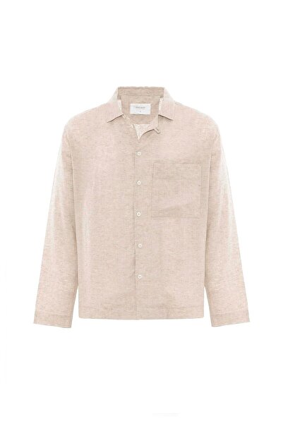 S13 Store Linen Blend Relax Fit Men's Shirt
