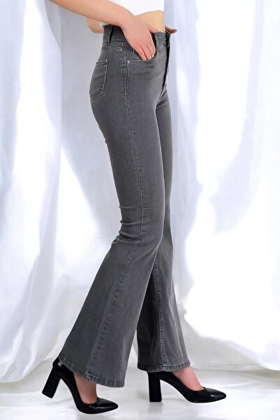 Ramrod Women's Denim Gray Flared Jeans