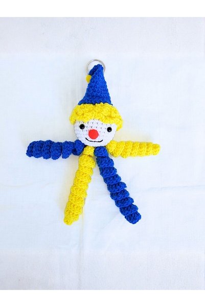 rmys Fan Themed Amigurumi Clown Keychain (18 cm)