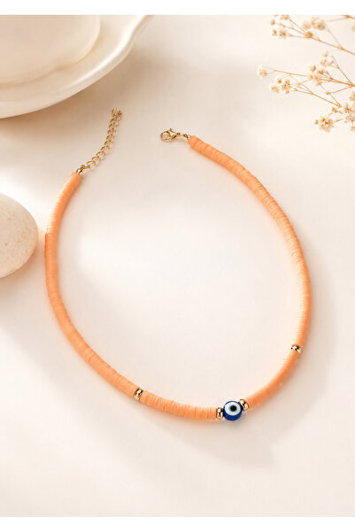 Archhazel Jewelery Fimo Necklace with Evil Eye Beads