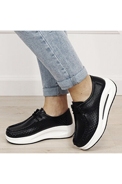 SOFILINE Adidași negri din piele perforată 5129 M4