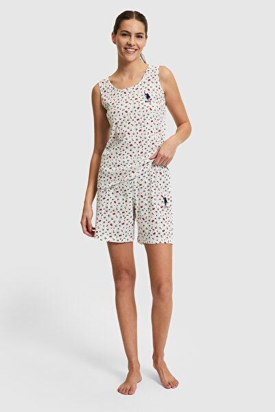 U.S. Polo Assn. Women's Ecru Pajama Set 50326537-Vr019