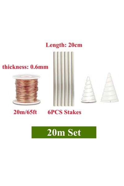 Choice 20M 20m/65ft Electroculture Gardening Copper Kit with 99.9% Pure Coppe...