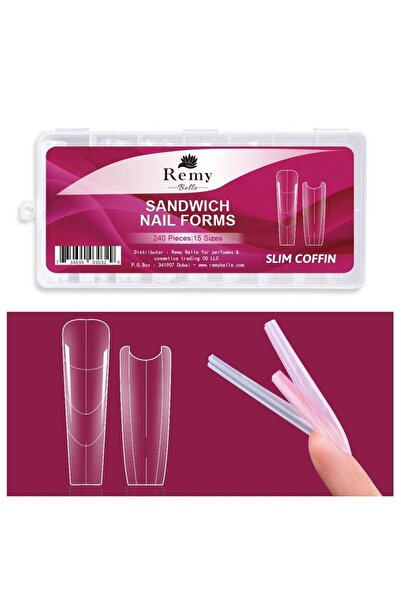 Remy Belle Sandwich Nail Dual Forms for Builder Gel - 2026 Nail Extension Mol...