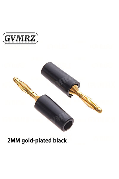 Choice5 Black 5PCS 2MM Audio Banana Plug Mini Speaker Pure Copper Gold Plated...