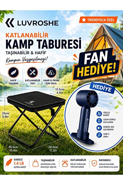 luvroshe CEP SANDALESİ KATLANABİLİR TABURE KAMP ,PİKNİK, BALIK, CAMİ, CEP SAN...