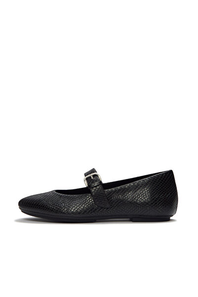 Fitflop حذاء باليه للنساء/الفتيات AAF-090 DELICATO Snake Mary Janes باللون ال...