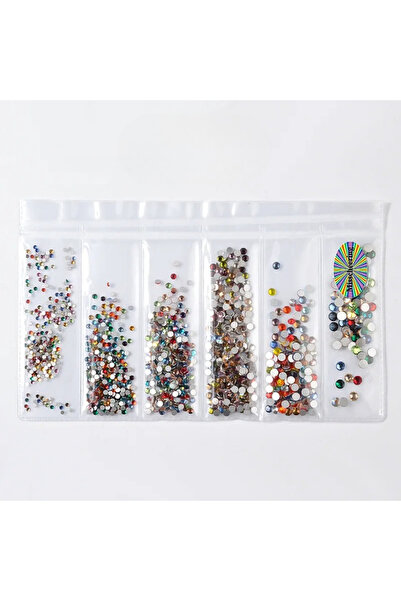 Choice Mixed Color 1pack Tooth Gem Kit 1.5-3.8mm Mixed Rhinestone Gems Colorf...
