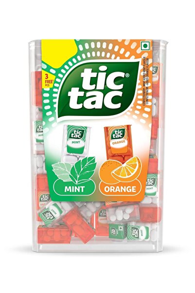 Tic Tac تيكتاك أيكونيك جار بالنعناع والبرتقال 3.4 جرام × 75 قطعة 255 جرام