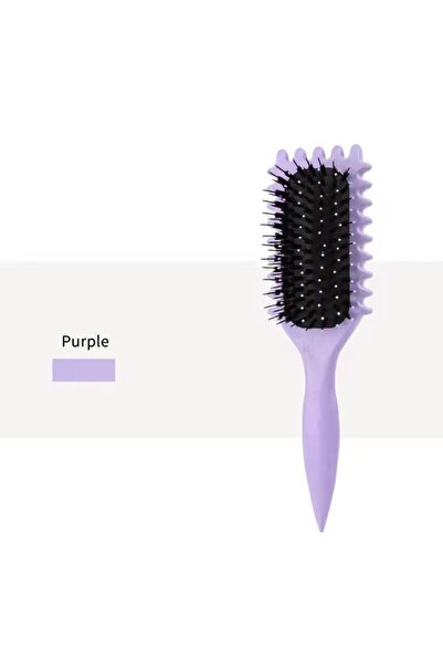 Choice3 فرشاة تصفيف الشعر purple2 Curl Define بشعيرات الخنزير المجوفة لفك تشا...