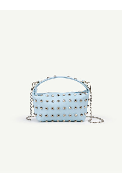 Rivina Rock Women's Chich Mini Size Staple Detailed Handbag and Shoulder Bag