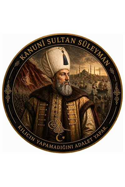 KORDAK Kanuni Sultan Süleyman Peçi - Ruler Series Velcro Veil (9.5 cm)