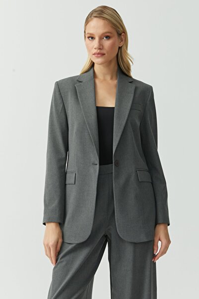 PAULMARK Women's Buttoned Classic Cut Jacket