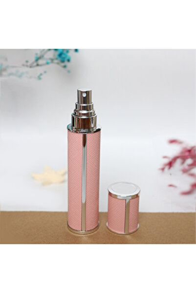 choice2 Metal 10ml 1PC pink 10ml luxury leather wrapped glass perfume spray b...