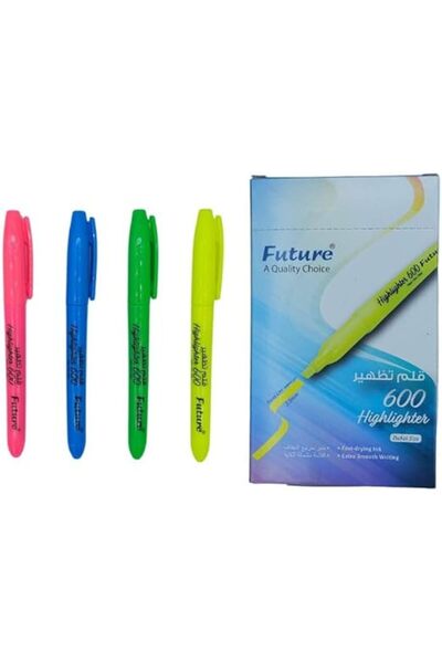 FUTURE Fluorescent Highlighters, 3.5mm, Available in Four Bright Colors (12, ...