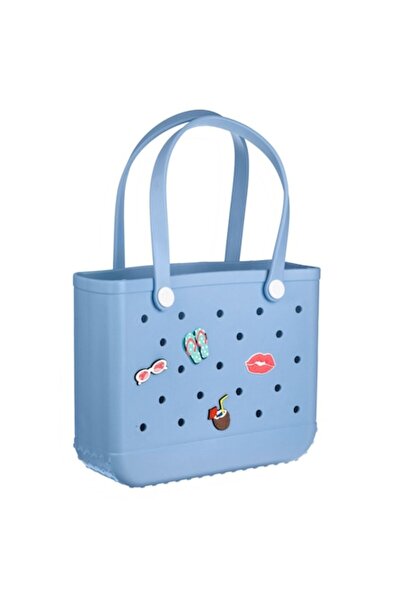 OEM Geantă albastră cu ace pentru plajă 36x12x30cm