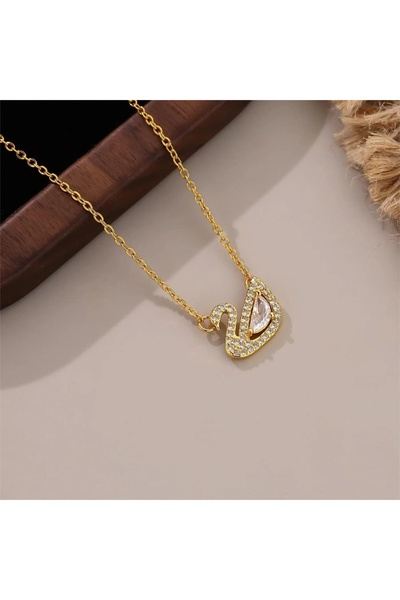 Choice1 Gold-color Fashionable High-End Swan Pendant Titanium Steel Necklace ...