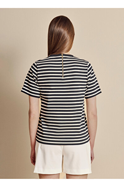 BROOKS BROTHERS Ekru Kadın T-Shirt BBSS26FTS003