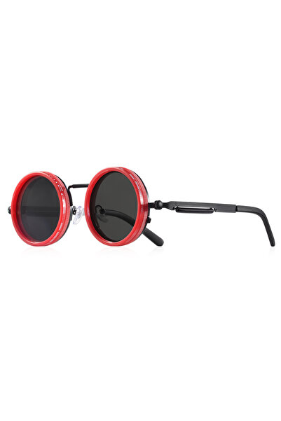 Choice3 C4 Red CRIXALIS Polarized Round Sunglasses ND9 Adjustable Dimming Men...