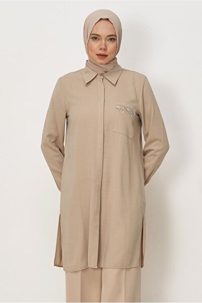 Alvina Linen Look Tunic 45621