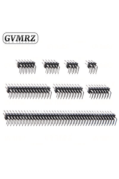 Choice4 2x40PIN 10PCS 90 Degree 2.54mm 2X3/4/5/6/8/10/12/15/40P Double Row Cu...