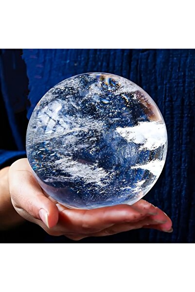 Choice3 1pc random 6-7cm 270-410g A High-Quality White Quartz Crystal Ball, a...