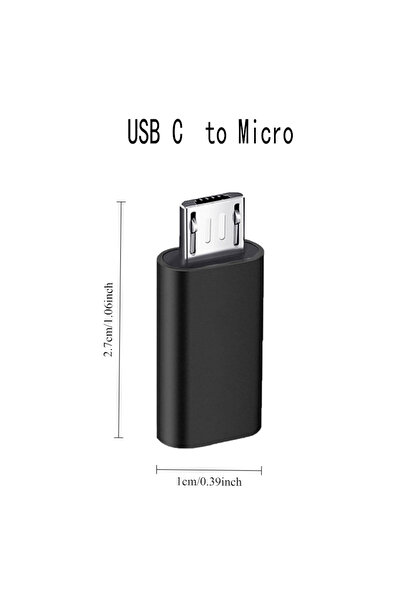 Choice 1pcs USB C/Micro To Micro/USB-C Adapter Type-C Female Converters, Char...