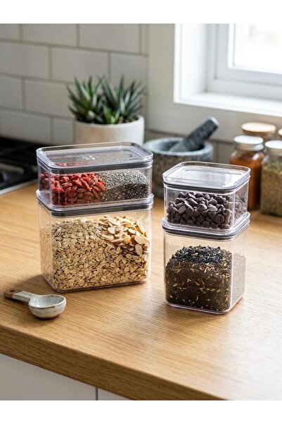 cook&kitchen Emhouse 4-Piece Storage Container