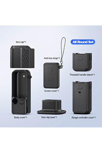 Choice82 rock climbing black Macaron Color Silicone Protective Case for DJI O...
