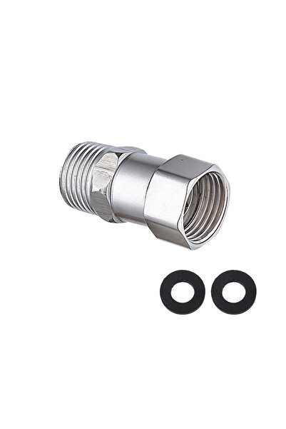 Choice 1/2" Silver 304 Stainless Steel Flexible Movable Connector, 1/2" Male ...