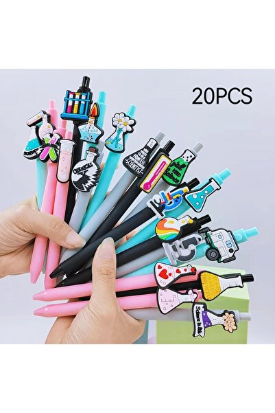 Choice 20pcs 15/20PCS chemistry laboratory theme ballpoint pen, science exper...