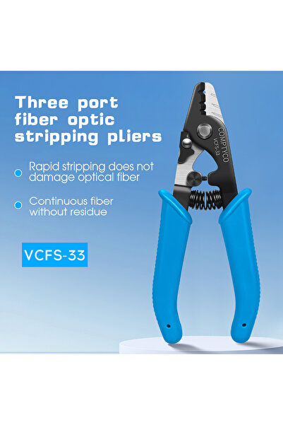 Choice Blue VCFS-33 COMPTYCO VCFS-33 Three-port Fiber Optic Stripper / Pliers...
