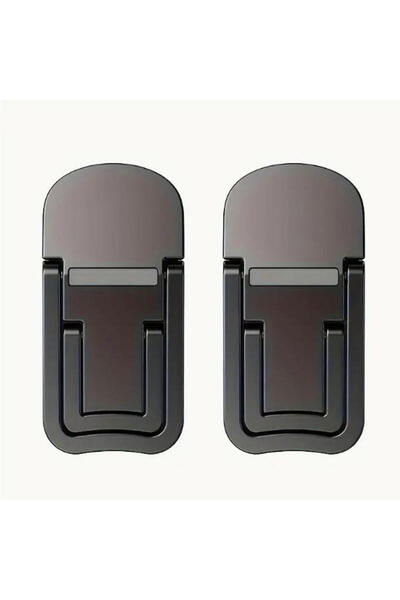 Choice Black 2pcs Mini Laptop Stand 2 Adjustable Angles Invisible Laptop Rise...