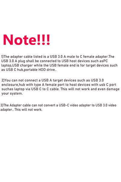 Choice ملاحظات أخرى: محول كابل USB‑A ذكر إلى USB-C أنثى بسرعة 5 جيجابت في الث...