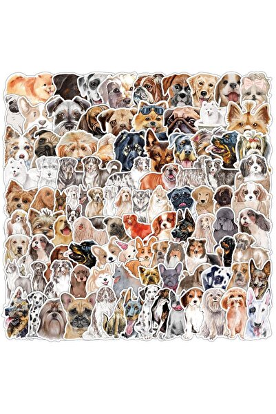 Choice 100 PCS Watercolor Cartoon Dog Doodle Stickers, Water Cups, Boxes, Dec...
