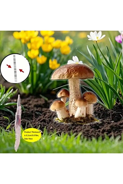 Choice A 1pcs small mushroom garden decoration. Potted decorative flooring pl...