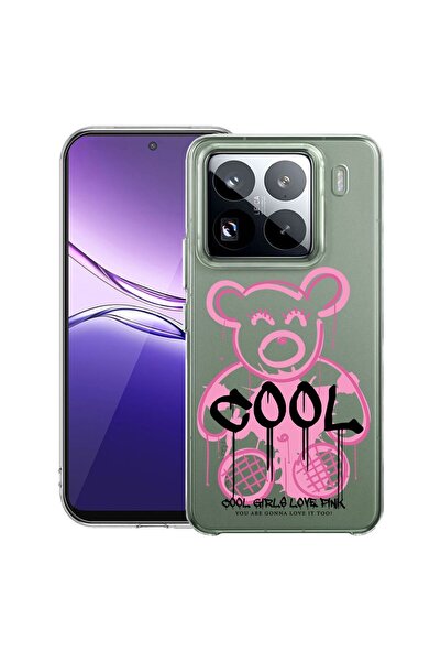 bestcase ¬Æ Husa Clear Slim Silicon Compatibila cu Xiaomi 15, Teddy Bear Cool...
