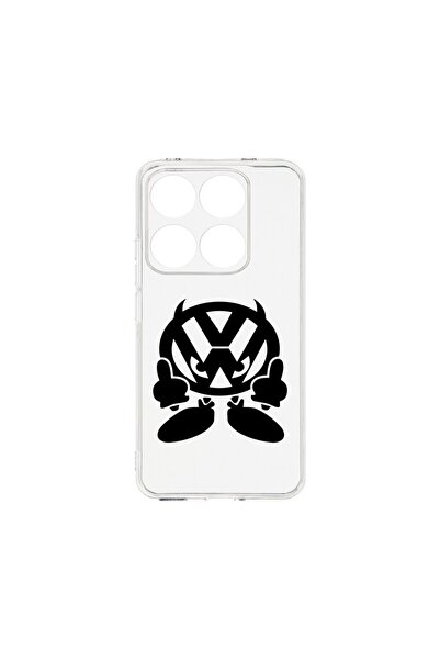 bestcase Case for Xiaomi 14T, BestCase¬Æ Clear Silicon 2MM, VW Devil, Anti-sh...