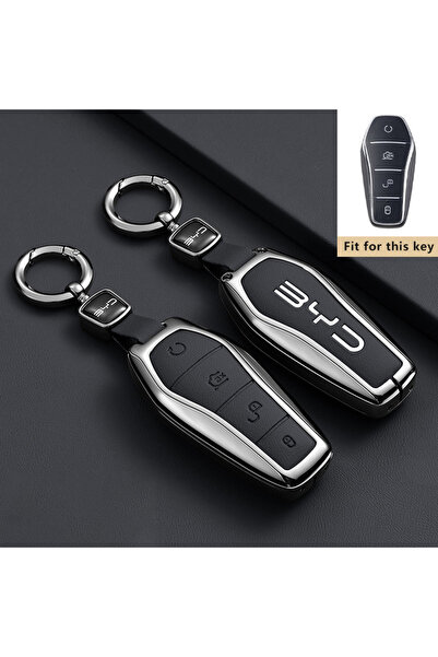 Choice11 for BYD Song Style 11-Black-1PC Car Key Case for BYD Song Plus Pro g...