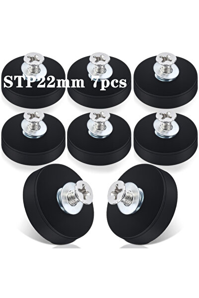 Choice STP22mm 7pcs Coated Anti-Scratch Magnets,Magnet Based with Threaded St...