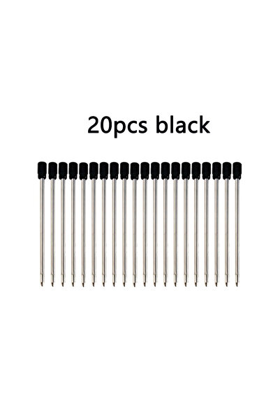 Choice 20pcs black 20/50pcs/lot 0.7mm Metal Pen Refill for Crystal Diamond Ba...