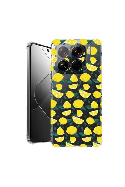 bestcase ¬Æ Husa pentru Xiaomi 15 Pro, Anti Shock 1.5MM, Lemon Pattern, Prote...