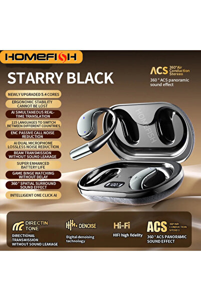 Choice1 سماعات أذن Q39Ai-Black HOMEFISH Q16 للترجمة الفورية بتقنية الذكاء الا...