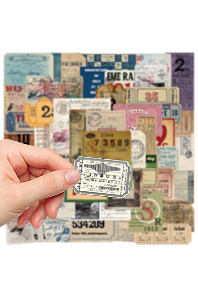 Choice 50 قطعة 50/100 قطعة ملصقات إبداعية بتصميم عتيق تذكاري للألبومات والهوا...