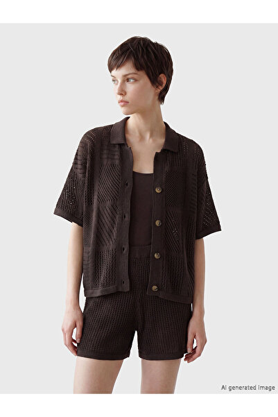 LC Waikiki Nevavm Women's Openwork Shirt with a Difference