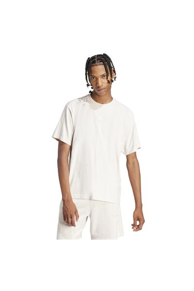 adidas Tricou bărbătesc cu mânecă scurtă, cu 3 dungi, spălare specială, mărim...