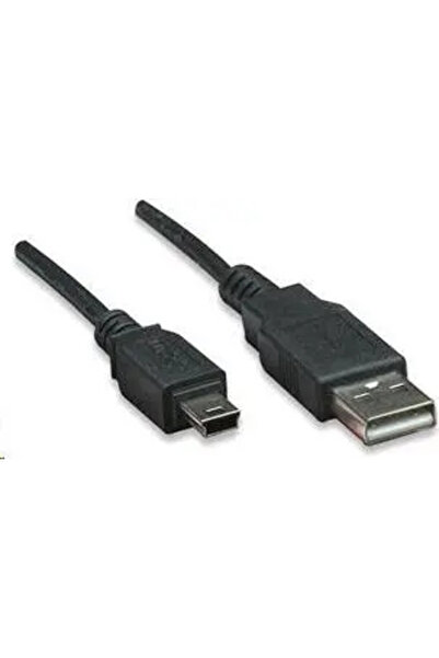 MANHATTAN Cablu USB-A la USB - MiniUSB 1,8 m Negru (333375)