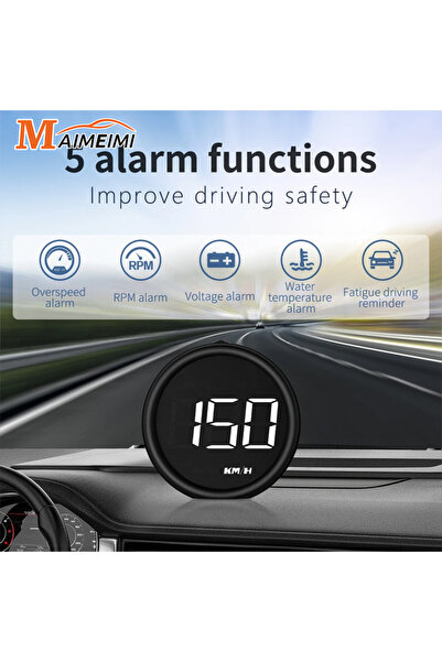 Choice شاشة عرض أمامية HUD B1 OBD لعرض السرعة مع 5 تنبيهات EOBD وقياس استهلاك...
